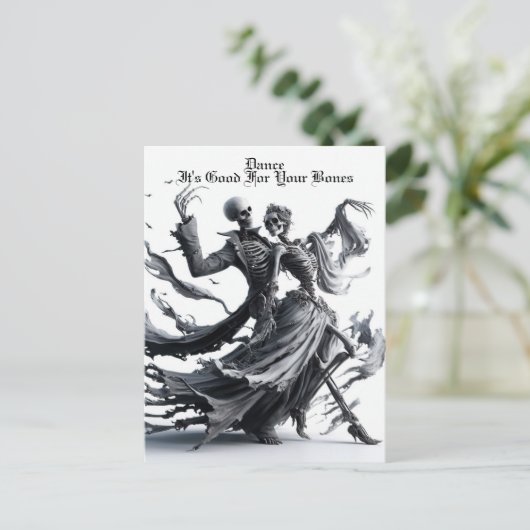 Skeleton Briefkaart (Staand voorkant)