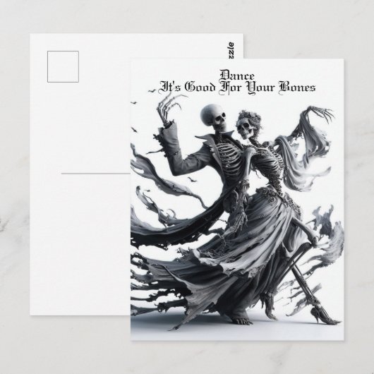 Skeleton Briefkaart (Voorkant / Achterkant)