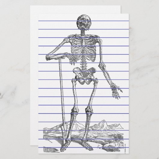 Skeleton Briefpapier (Voorkant / Achterkant)
