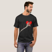 Skeleton Broken Heart Bones Divorce Breakup Heartb T-shirt (Voorkant volledig)