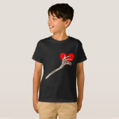 Skeleton Broken Heart Bones Divorce Breakup Heartb T-shirt (Voorkant volledig)