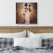 Skeleton bruid en bruidegom canvas kunst (Insitu (Slaapkamer))