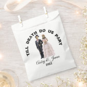 Skeleton bruid en bruidegom Halloween bruiloft Bedankzakje (Geknipt)