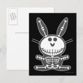 Skeleton Bunny Briefkaart (Voorkant / Achterkant)