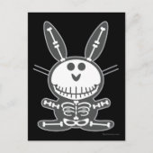 Skeleton Bunny Briefkaart (Voorkant)