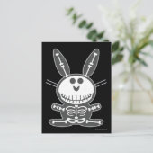 Skeleton Bunny Briefkaart (Staand voorkant)