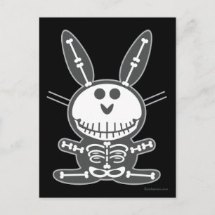 Skeleton Bunny Briefkaart