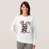 Skeleton Bunny Hoodie T-shirt (Voorkant volledig)