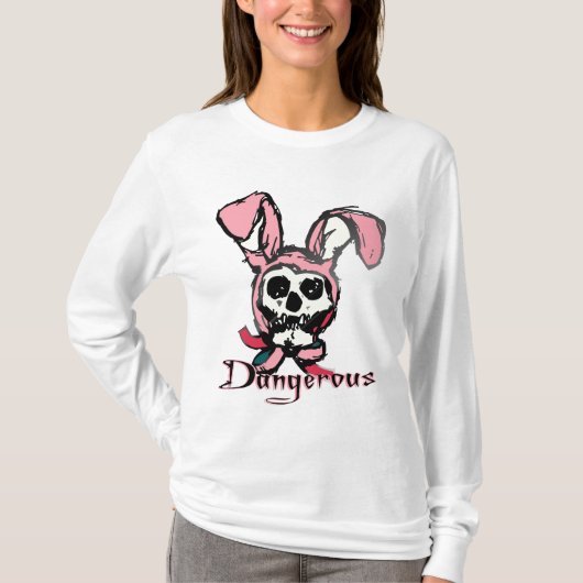Skeleton Bunny Hoodie T-shirt (Voorkant)