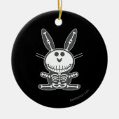 Skeleton Bunny Keramisch Ornament (Voorkant)