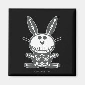 Skeleton Bunny Magneet (Voorkant)