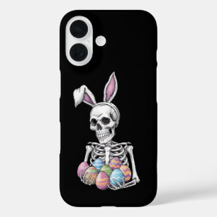 Skeleton Bunny met paaseieren Grappig Konijn iPhone 16 Hoesje