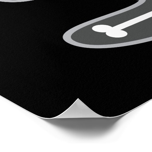 Skeleton Bunny Poster (Hoek)