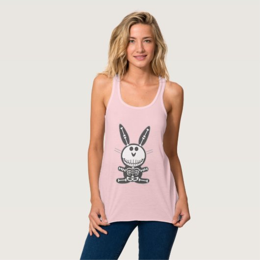 Skeleton Bunny Tanktop (Volledige Voorkant)