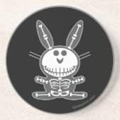 Skeleton Bunny Zandsteen Onderzetter (Voorkant)