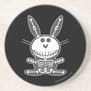Skeleton Bunny Zandsteen Onderzetter