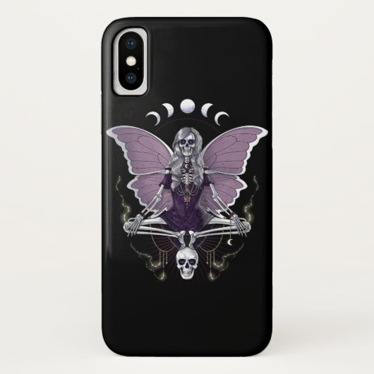 Skeleton Butterfly Goth Case-Mate iPhone Case (Achterkant)