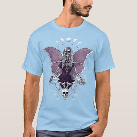 Skeleton Butterfly Goth T-shirt (Voorkant)