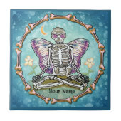 Skeleton Butterfly Tegeltje (Voorkant)
