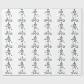 Skeleton Cadeaupapier (Vlak)