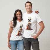 Skeleton Candy Bowl Halloween T-shirt (Unisex)