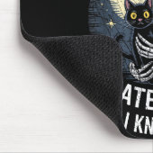 Skeleton Cat Kitten Lover Skull Kitty Pet Owner  Muismat (Hoek)