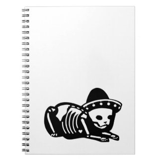 Skeleton Cat Siesta Notitieboek