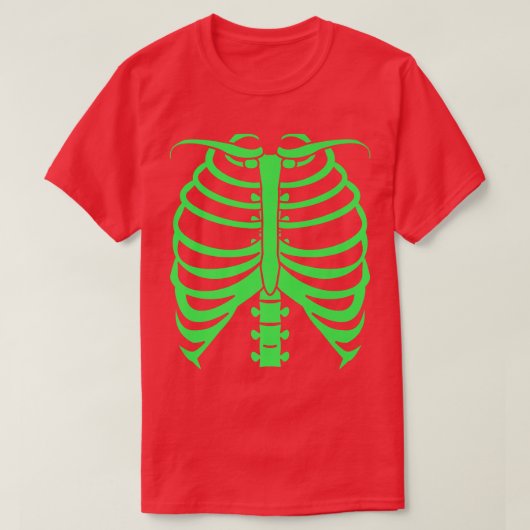 Skeleton Cheap Halloween Costume T-shirt (Design voorkant)