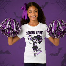 Skeleton Cheerleader Halloween School Spirit