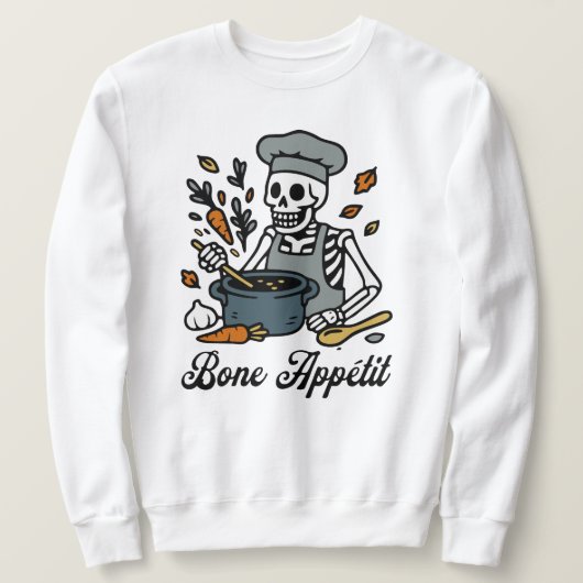 Skeleton Chef Halloween - Spooky Herfst Koken Trui (Design voorkant)