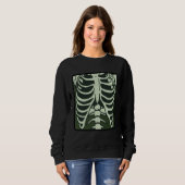 Skeleton Chest X Ray Costume Horror Human Radiogr Trui (Voorkant volledig)