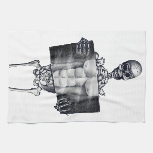 Skeleton Chest Xray Kitchen Towelen Theedoek (Horizontaal)