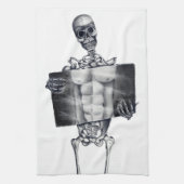 Skeleton Chest Xray Kitchen Towelen Theedoek (Verticaal)