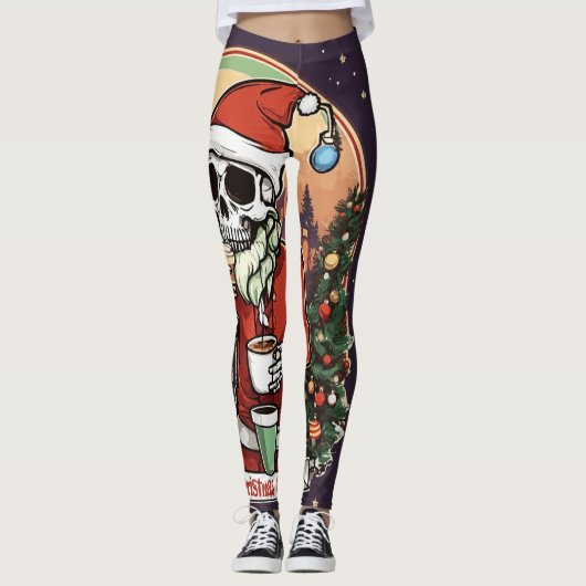 Skeleton Christmas legging (Voorkant)