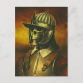Skeleton Civil War Roundhead Briefkaart (Voorkant)
