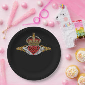 Skeleton Claddagh Color Papieren Bordje (Feest)