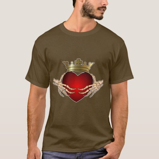 Skeleton Claddagh T-shirt (Voorkant)