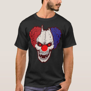 Skeleton Clown Horror Halloween, eng nachtmerrie T-shirt