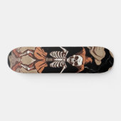 Skeleton Clown Skateboard - Stormy Retro Vibes (Horizontaal)