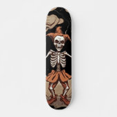 Skeleton Clown Skateboard - Stormy Retro Vibes (Voorkant)