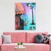 Skeleton Club verpakt Canvas Print (Insitu (Woonkamer))