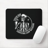 Skeleton Coffee Cheer Dad Surviving Comp Weekend F Muismat (Met muis)