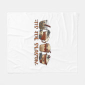 Skeleton Coffee Cups Coffee Lover Fleece Deken (Voorkant (Horizontaal))