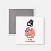 Skeleton Coffee is mijn Valentijn Grappige Valenti Magneet (Voorkant / Achterkant)