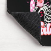 Skeleton Coffee Is My Valentine Funny Valentines D Muismat (Hoek)