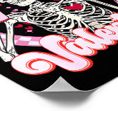 Skeleton Coffee Is My Valentine Funny Valentines D Poster (Hoek)