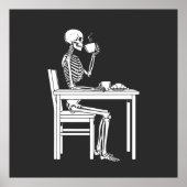 skeleton coffee time poster (Voorkant)