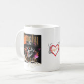 Skeleton Couple Enjoying Coffee Koffiemok (Voorkant links)