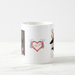 Skeleton Couple Enjoying Coffee Koffiemok