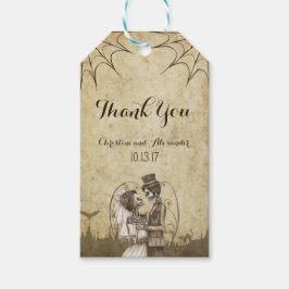 Skeleton Couple for Halloween Wedding Cadeaulabel